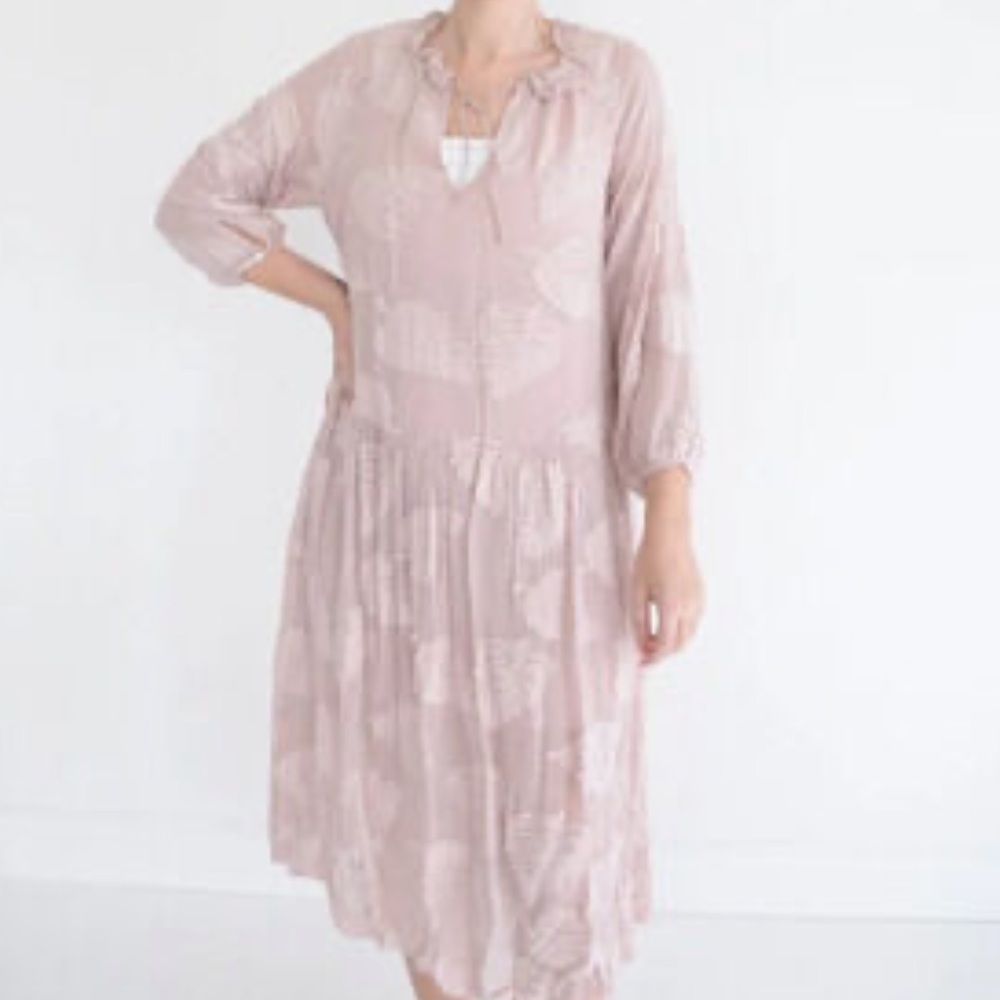 Wilfred Blush Pink Ruffled Dress s - Picture 1 of 6